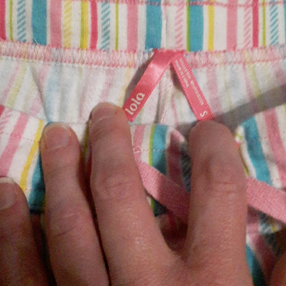 Striped Pajama Capris - Picture 2 of 5